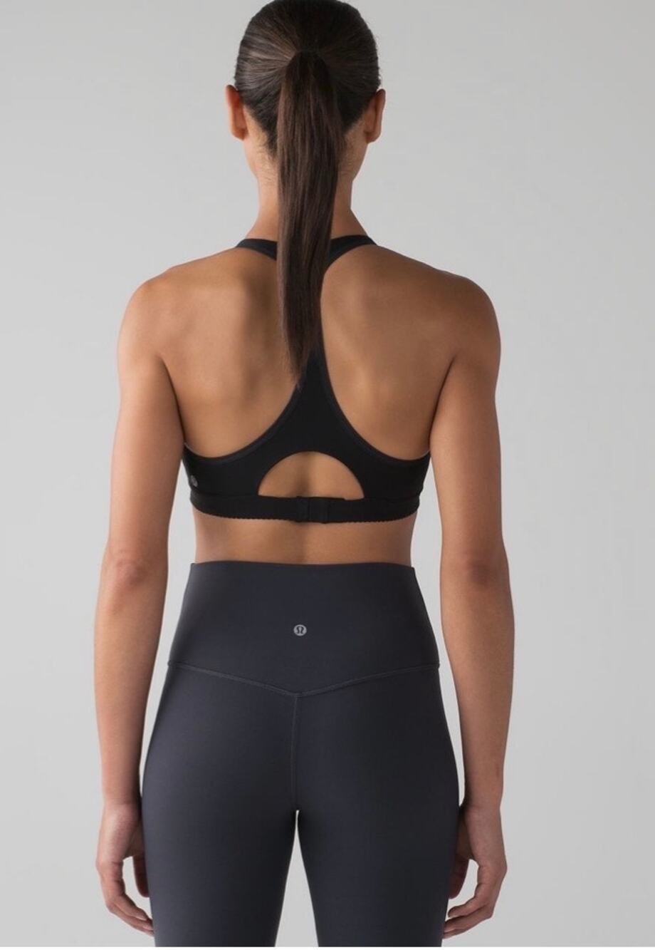 Lululemon W2AGCS All Day Breeze Bra Black Excellent condition size 10
